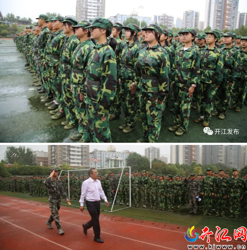 开江中学举行高2020级新生军训闭营仪式